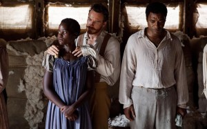 A scene from "12 Years a Slave." From left: Lupita Nyongo, Michael Fassbender and Chiwetel Ejiofor (http://goo.gl/w5cijB)