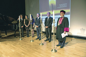 Commemoration of the International Holocaust Remembrance Day on January 27 at Kadir Has University in Istanbul, Turkey. (Photo: courtesy of Șalom newspaper in Turkey)